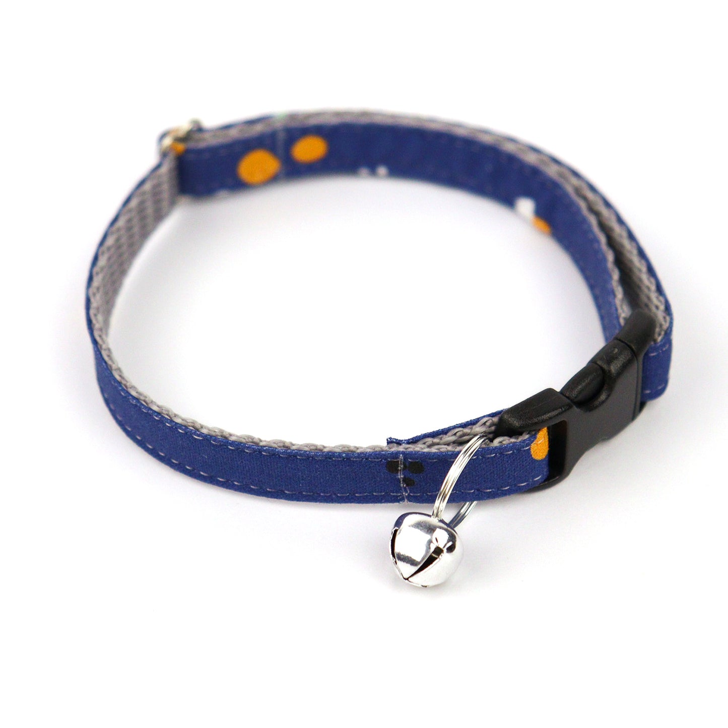 Pet Collar - "Dark blue" - Cat Collar Breakaway /Non Breakaway / Cat, Kitten, Small Dog, Little Pets Sizes