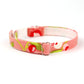 Pet Collar - "Pink Berries" - Cat Collar Breakaway /Non Breakaway / Cat, Kitten, Small Dog, Little Pets Sizes