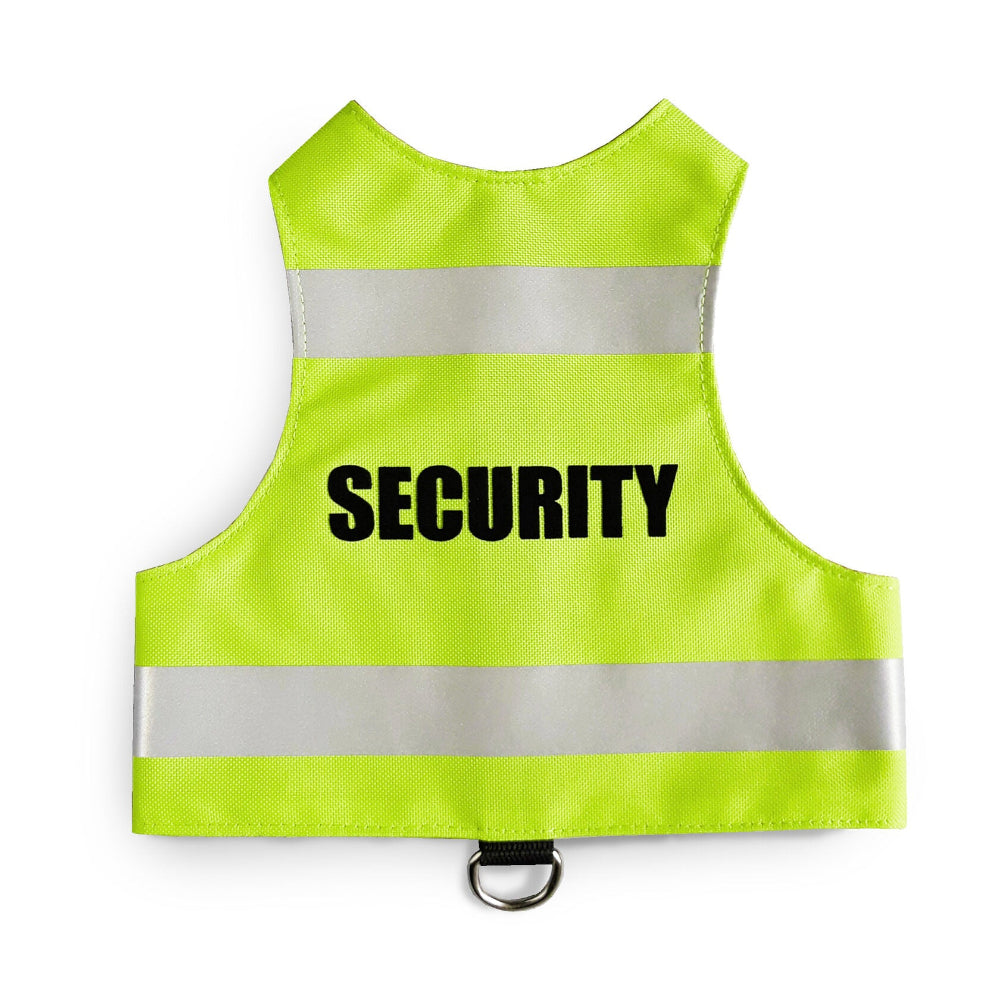 High-Visibility Green "Security" Cat Safety Harness with Reflective Strips - Keep Your Cat Safe & Seen! Shop Now for Ultimate Protection.