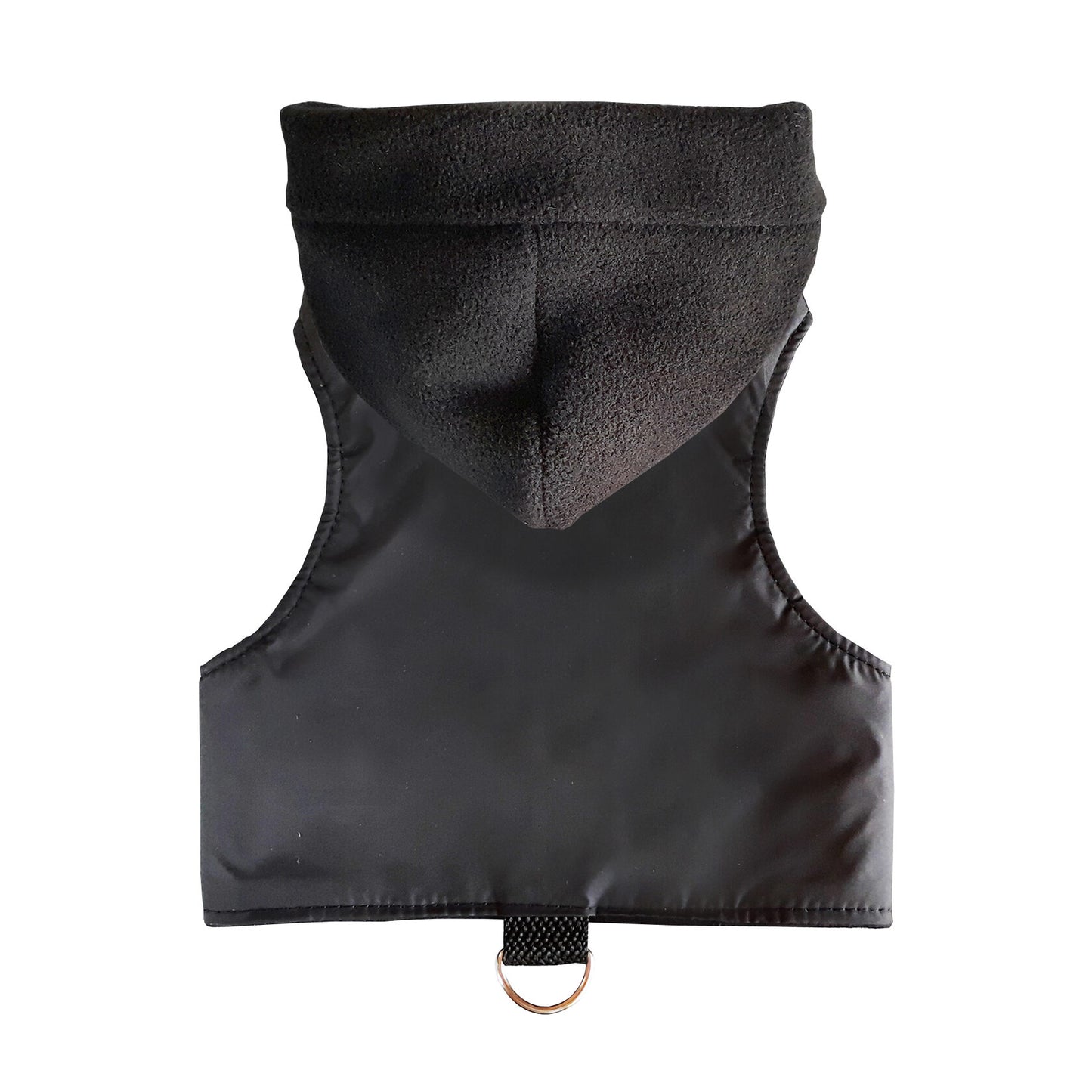Difficult to escape water-repellent cat harness with removable hood