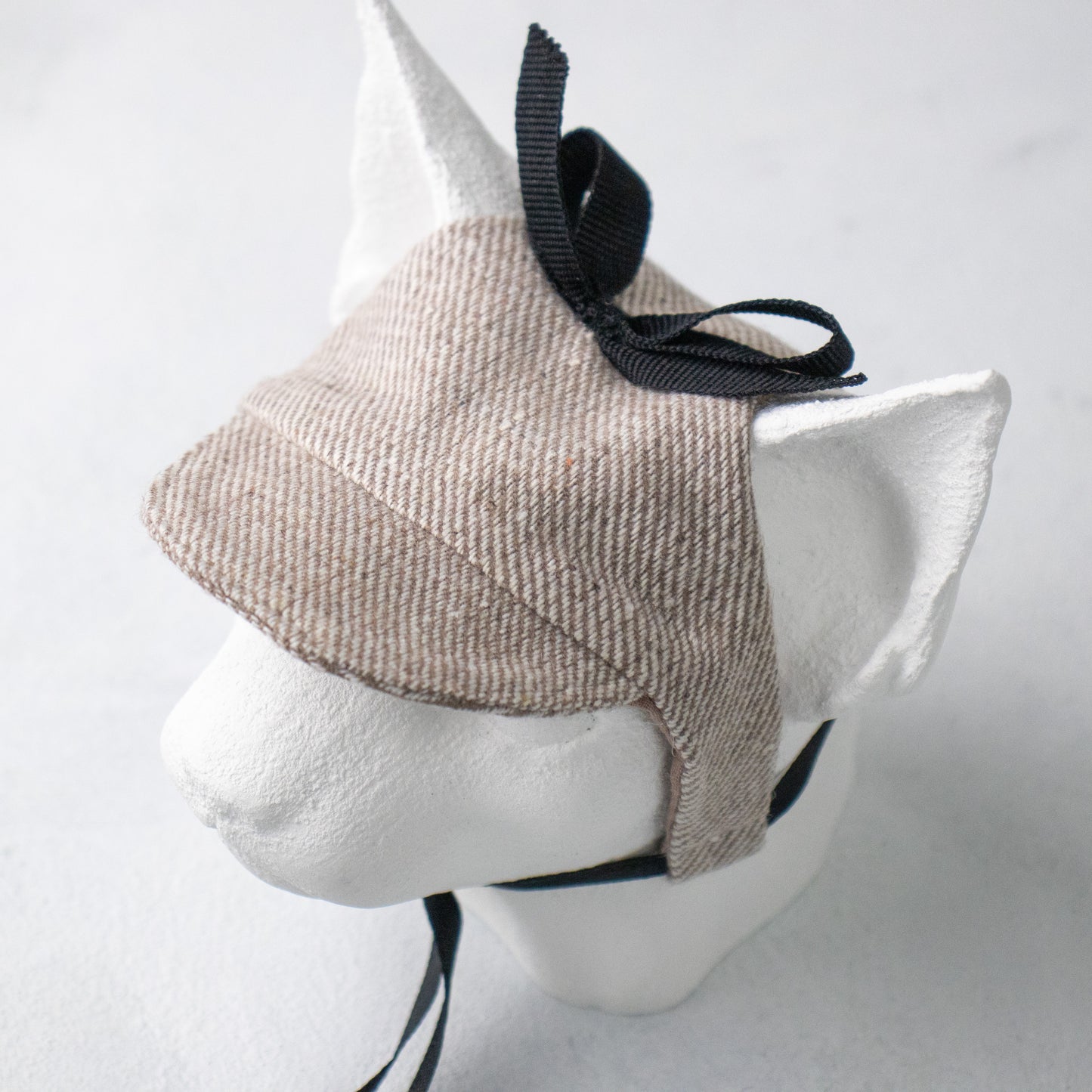 Matching tweed hat for cat