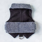 dark blue tweed cat harness