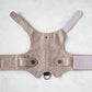 beige tweeed escape proof cat harness
