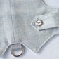 light blue tweed cat harness