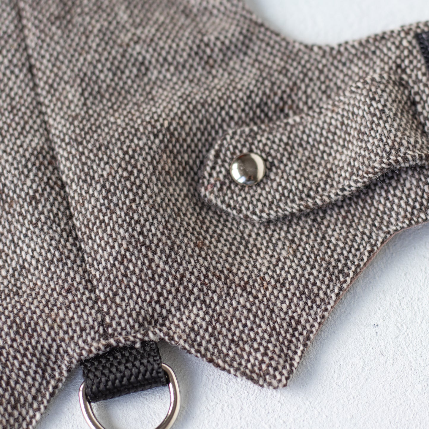 Escape proof elegant light brown cat harness