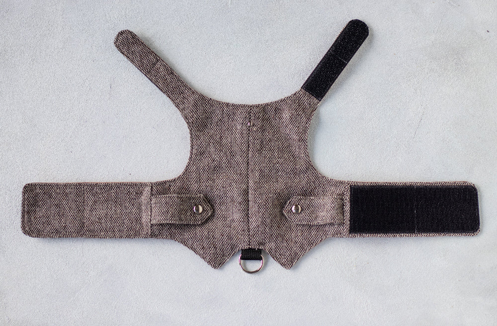 escape proof tweed cat harness