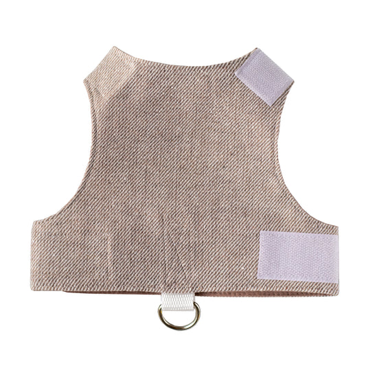 Tweed Cat Harness for Adult cats. One Size. Simple and Secure. Airtag Pocket optional