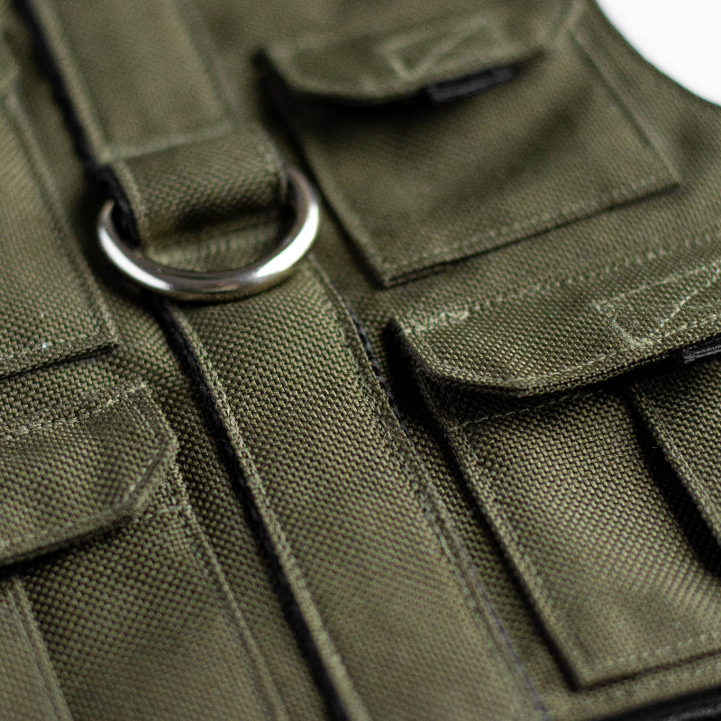 Escape proof Dark khaki Fishing vest. Custom-made Water-repellent Cat – ALLCATSGOOD