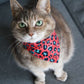 Pet Bandana - "Pink" - Bandana for Cat, Small Dog, Little Pet / Wedding, Winter, Fall, Summer / Slide-on Bandana / Over-the-Collar