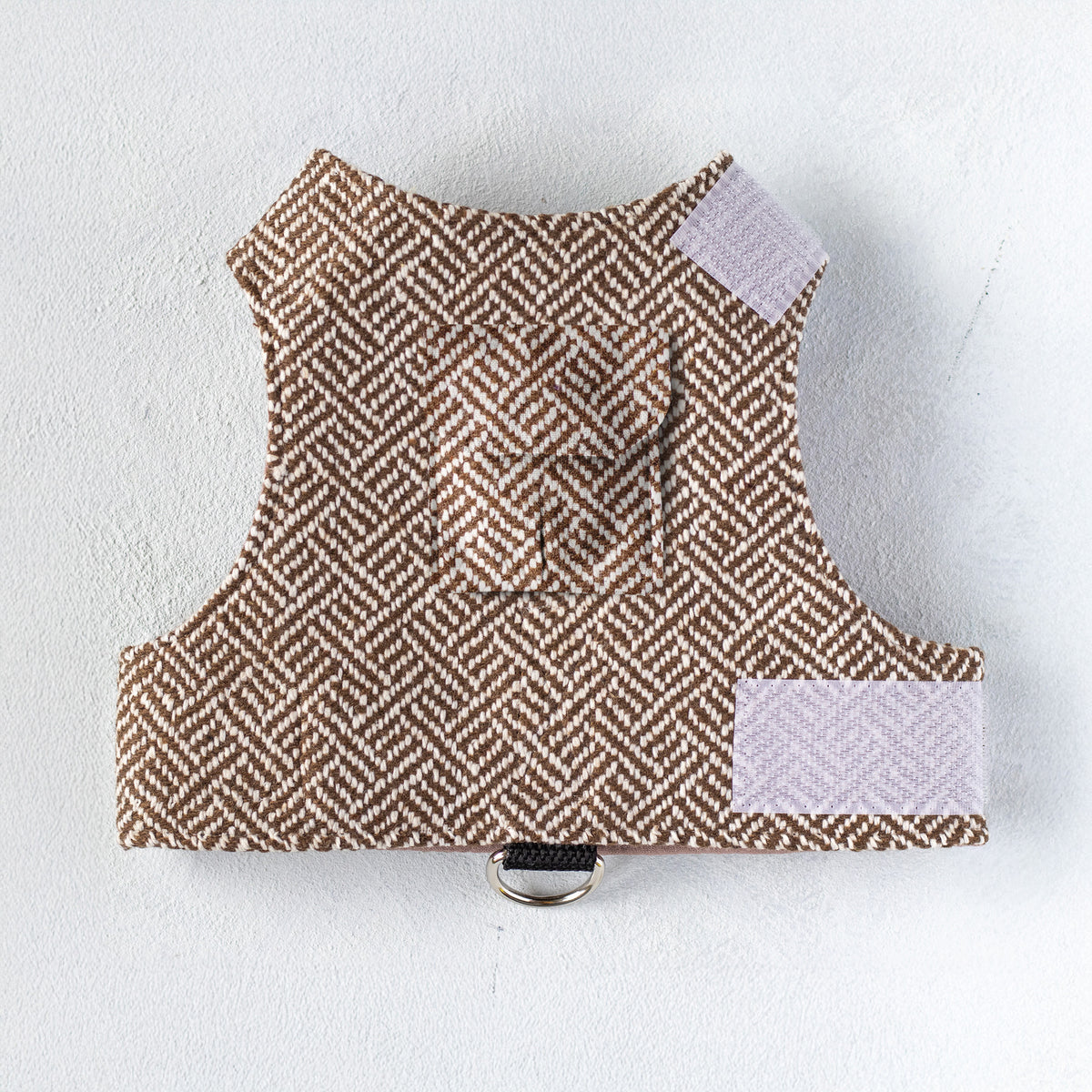 Tweed Cat Harness for Adult cats. One Size. Simple and Secure. Airtag Pocket optional (Copy)