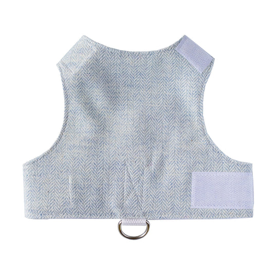 Tweed Cat Harness for Adult cats. One Size. Simple and Secure. Airtag Pocket optional