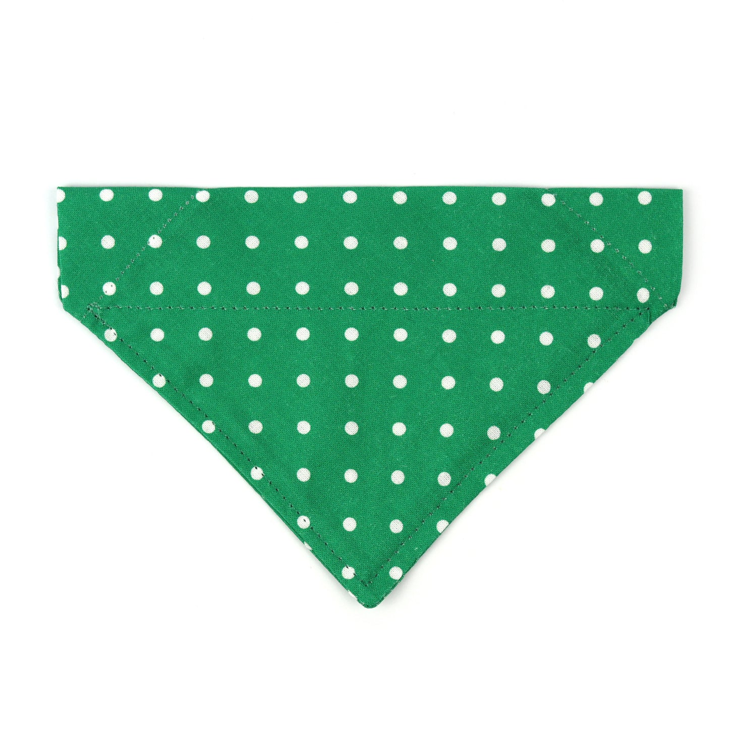 Pet Bandana - "Green dots" - Bandana for Cat, Small Dog, Little Pet / St Patrick's Day / Shamrock / Slide-on Bandana / Over-the-Collar