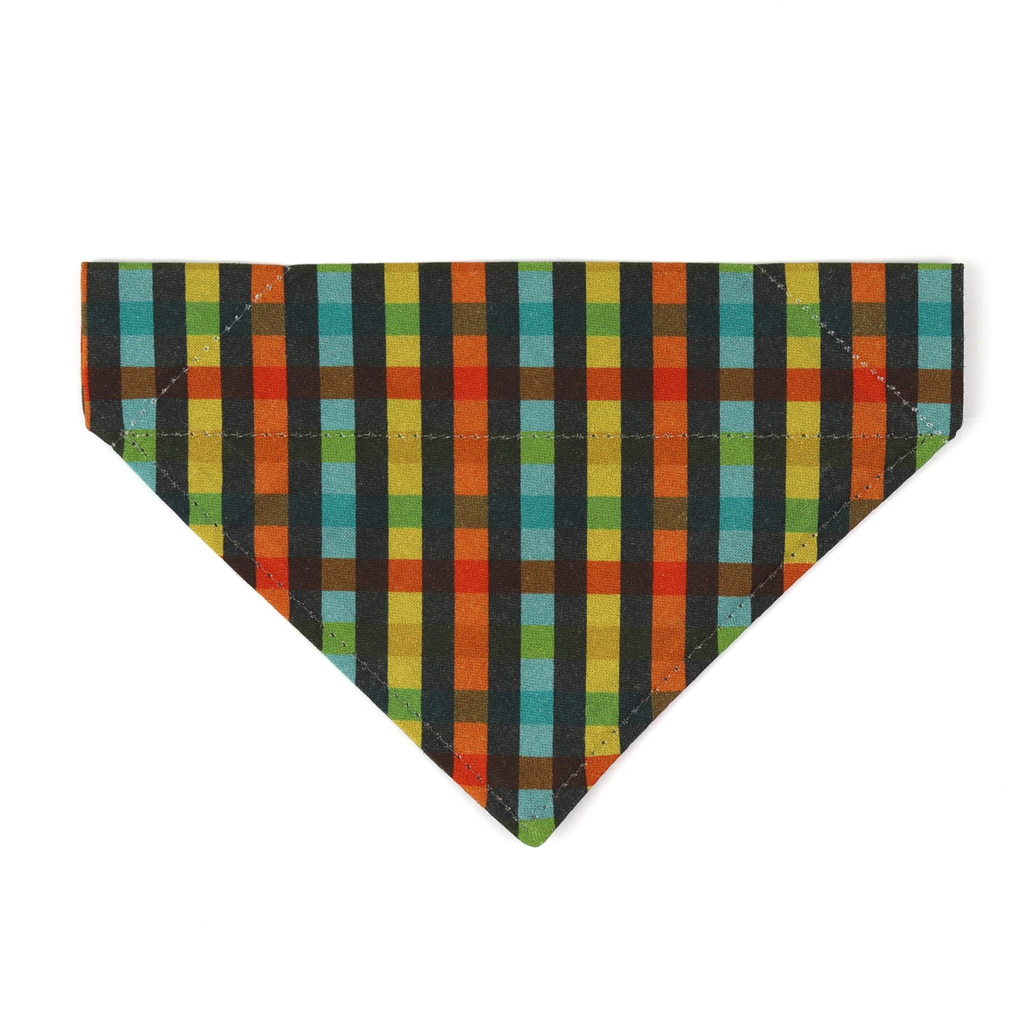 Pet Bandana - "Colorful Plaid " - Bandana for Cat, Small Dog, Little Pet / Summer, Spring, Winter, Fall, Wedding / Slide-on Bandana