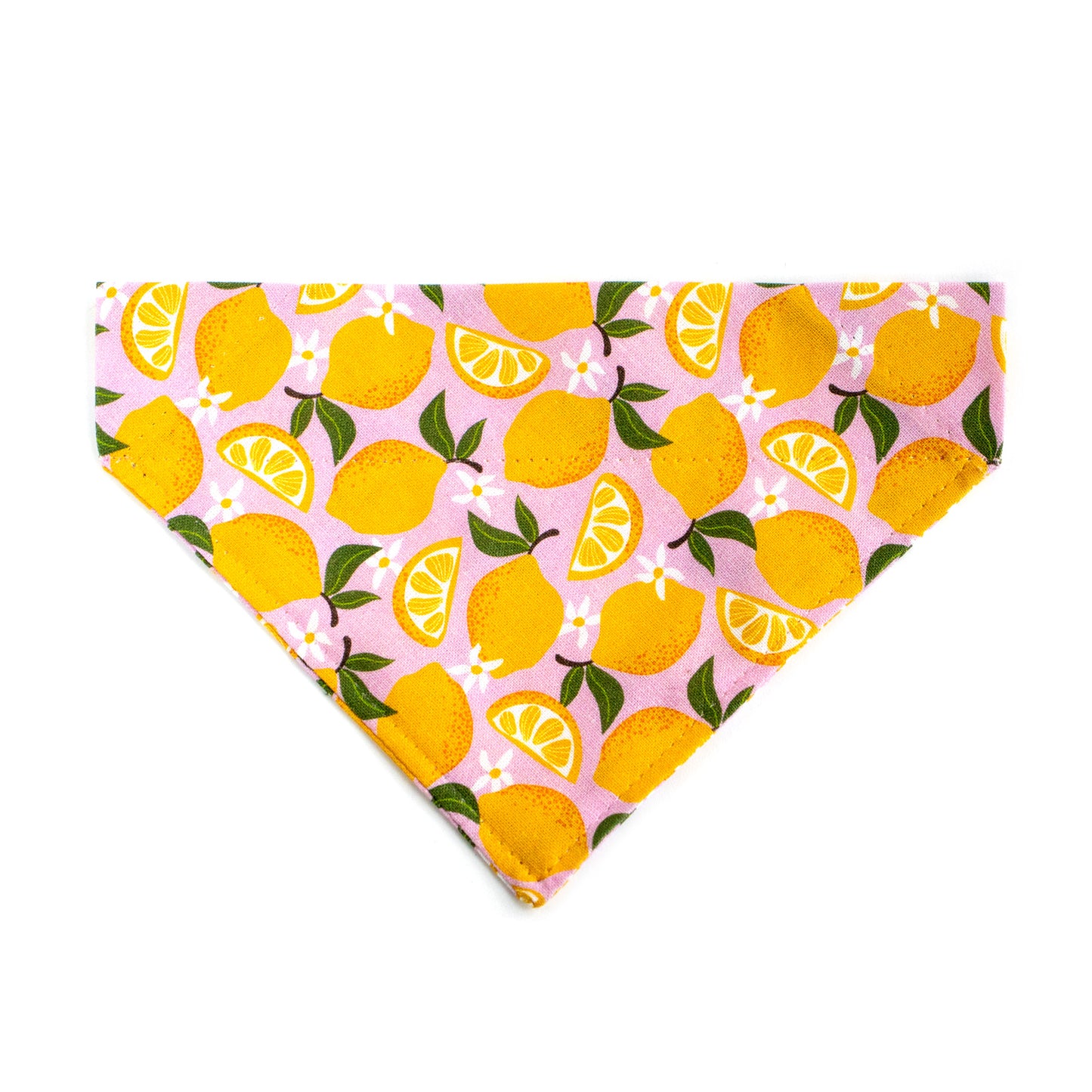 Pet Bandana - "Pink Lemon" - Bandana for Cat, Small Dog, Little Pet / Wedding, Winter, Fall, Summer / Slide-on Bandana / Over-the-Collar