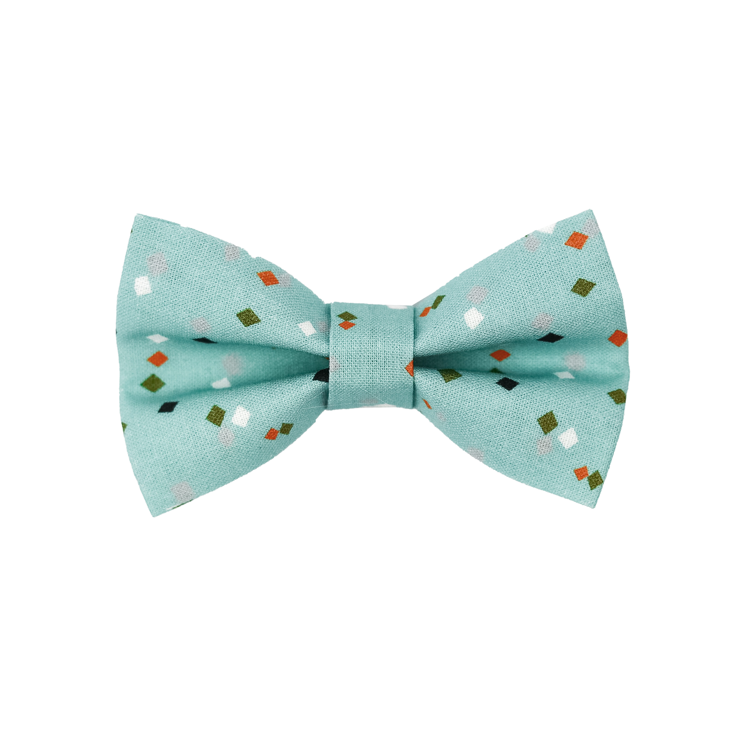 Pet Bow Tie - "Confetti sky" - Cotton Bow Tie for Pet Collar / Cat Gift, Wedding/ Cat, Kitten, Small Dog, Little Pets