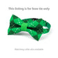 Pet Bow Tie - "Green Plaid" - Cotton Bow Tie for Pet Collar / St Patricks Day/ Shamrock/ Cat, Kitten, Small Dog, Little Pets