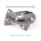 Pet Bow Tie - "Rocket" - Cotton Bow Tie for Pet Collar / Cat Gift, Wedding/ Cat, Kitten, Small Dog, Little Pets