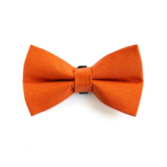 Pet Bow Tie - "Ginger" - Cotton Bow Tie for Pet Collar / Cat Gift, Wedding/ Cat, Kitten, Small Dog, Little Pets
