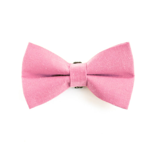 Pet Bow Tie - "Pink" - Cotton Bow Tie for Pet Collar / Cat Gift, Wedding/ Cat, Kitten, Small Dog, Little Pets
