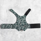 Difficult to escape cotton cat harness with floral print