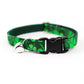 Pet Collar - "Four-leaf clover" - Cat Collar Breakaway /Non Breakaway / Cat, Kitten, Small Dog, Little Pets Sizes /St Patricks Day/ Shamrock