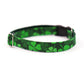 Pet Collar - "Four-leaf clover" - Cat Collar Breakaway /Non Breakaway / Cat, Kitten, Small Dog, Little Pets Sizes /St Patricks Day/ Shamrock