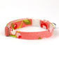 Pet Collar - "Pink Berries" - Cat Collar Breakaway /Non Breakaway / Cat, Kitten, Small Dog, Little Pets Sizes