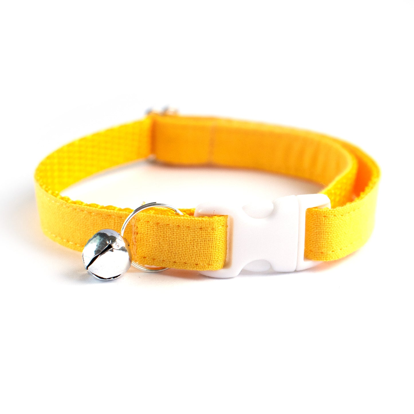 Pet Collar - "Sunny Yellow" - Cat Collar Breakaway /Non Breakaway / Cat, Kitten, Small Dog, Little Pets Sizes