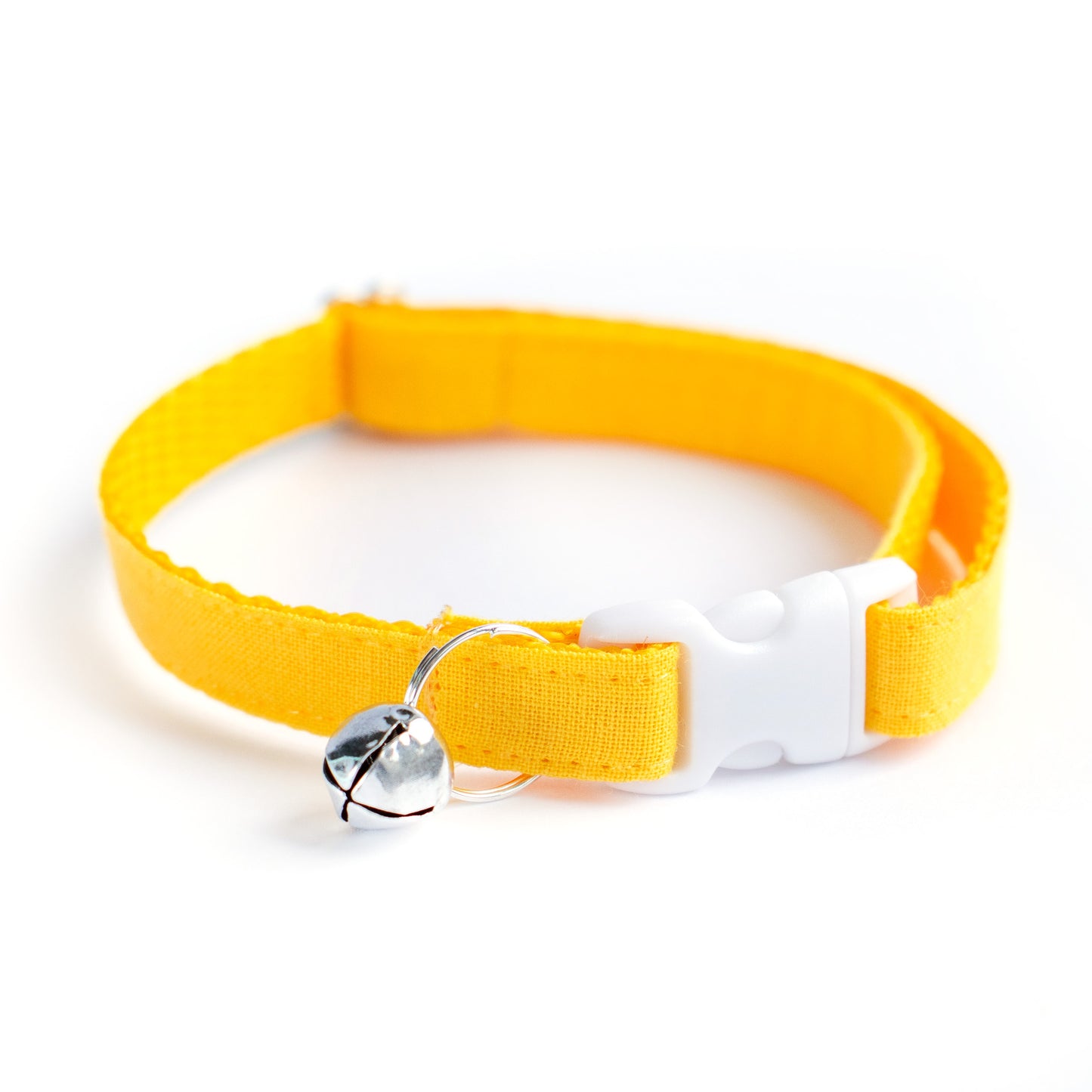 Pet Collar - "Sunny Yellow" - Cat Collar Breakaway /Non Breakaway / Cat, Kitten, Small Dog, Little Pets Sizes