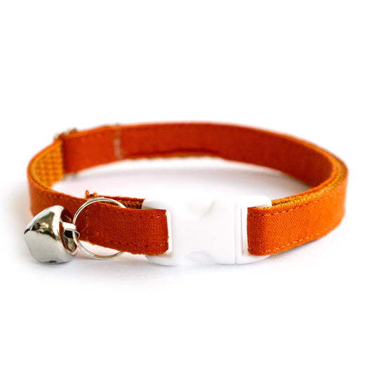 Pet Collar - "Ginger" - Cat Collar Breakaway /Non Breakaway / Cat, Kitten, Small Dog, Little Pets Sizes