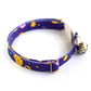 Pet Collar - "Purple hearts" - Cat Collar Breakaway /Non Breakaway / Cat, Kitten, Small Dog, Little Pets Sizes