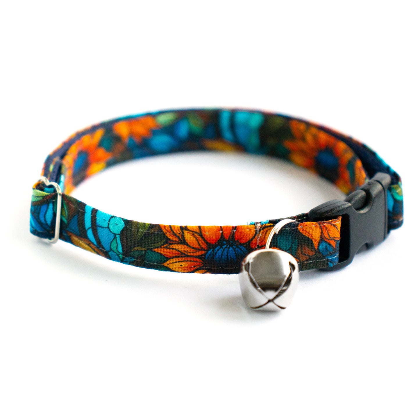 Pet Collar - "Sunflowers" - Cat Collar Breakaway /Non Breakaway / Cat, Kitten, Small Dog, Little Pets Sizes