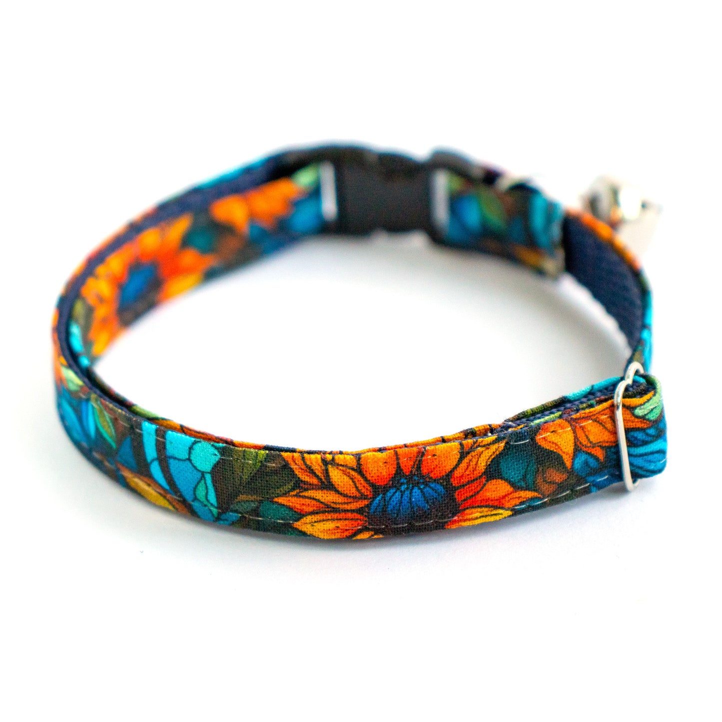 Pet Collar - "Sunflowers" - Cat Collar Breakaway /Non Breakaway / Cat, Kitten, Small Dog, Little Pets Sizes