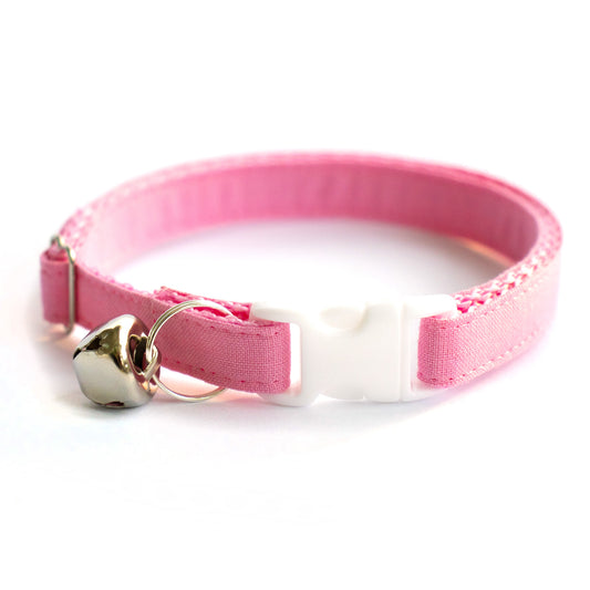 Pet Collar - "Pink" - Cat Collar Breakaway /Non Breakaway / Cat, Kitten, Small Dog, Little Pets Sizes