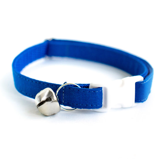 Pet Collar - "Blue" - Cat Collar Breakaway /Non Breakaway / Cat, Kitten, Small Dog, Little Pets Sizes