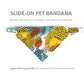 Pet Bandana - "Wild" - Bandana for Cat, Small Dog, Little Pet / Summer, Spring, Winter, Fall, Wedding / Slide-on Bandana / Over-the-Collar