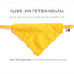 Pet Bandana - "Sunny Yellow" - Bandana for Cat, Small Dog, Little Pet / Wedding, Winter, Fall, Summer / Slide-on Bandana / Over-the-Collar