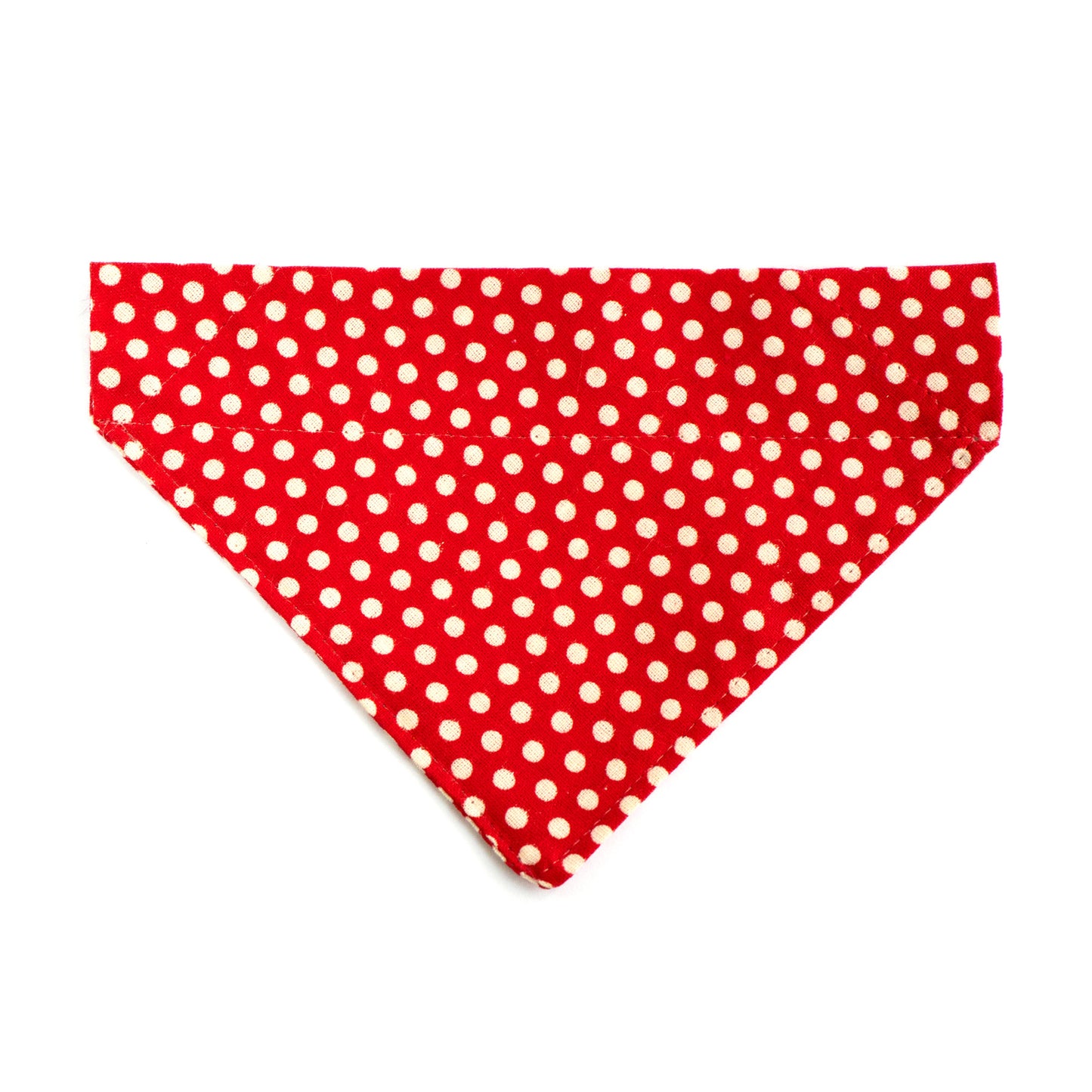 Pet Bandana - "Red Dots" - Bandana for Cat, Small Dog, Little Pet / Wedding, Winter, Fall, Summer / Slide-on Bandana / Over-the-Collar