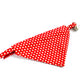 Pet Bandana - "Red Dots" - Bandana for Cat, Small Dog, Little Pet / Wedding, Winter, Fall, Summer / Slide-on Bandana / Over-the-Collar