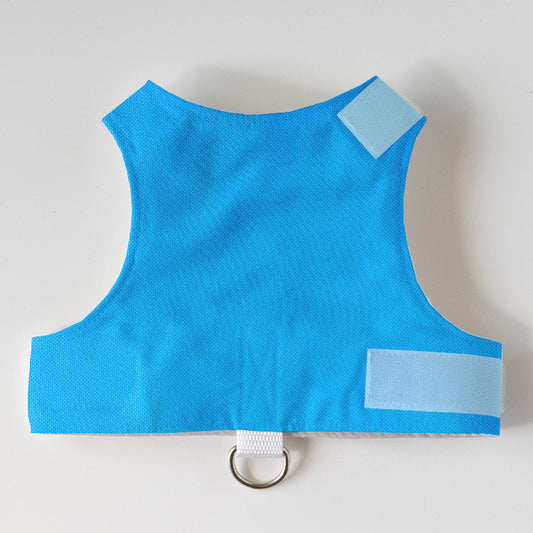 Escape proof cat harness with adjustable velcro straps and leash D-ring, safety harness for cats