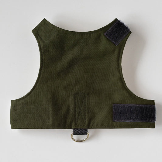 Escape proof cat harness with adjustable velcro straps and leash D-ring, safety harness for cats