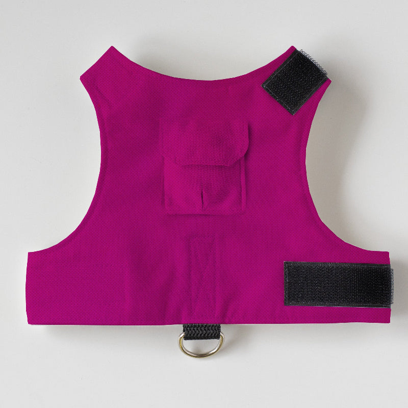 Escape proof cat harness with adjustable velcro straps and leash D-ring, safety harness for cats