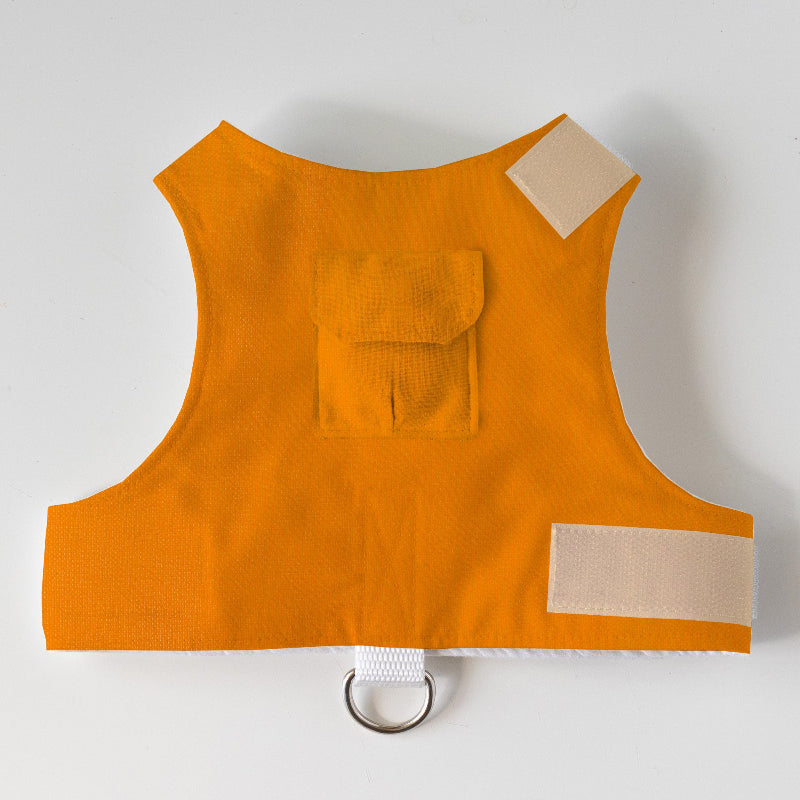 Escape proof cat harness with adjustable velcro straps and leash D-ring, safety harness for cats