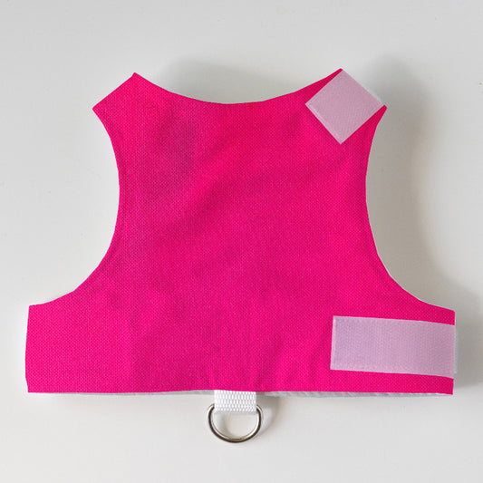 Escape proof cat harness with adjustable velcro straps and leash D-ring, safety harness for cats