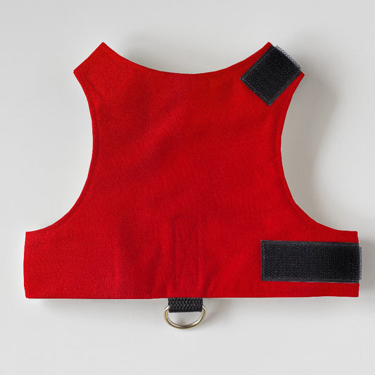 Escape proof cat harness with adjustable velcro straps and leash D-ring, safety harness for cats