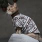 Christmas sweater for Cat. Shirt for Sphynx and all cats breeds