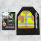 Starter kit for cat. Cotton High Visibility Neon Yellow harness with reflective stripes and 6 feet leash.
