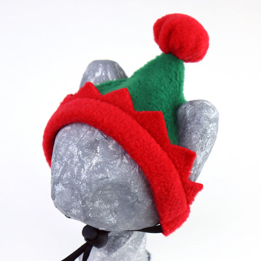 Elf Cat Hat. Christmas Cap for Cats and Kittens. Pet photo prop