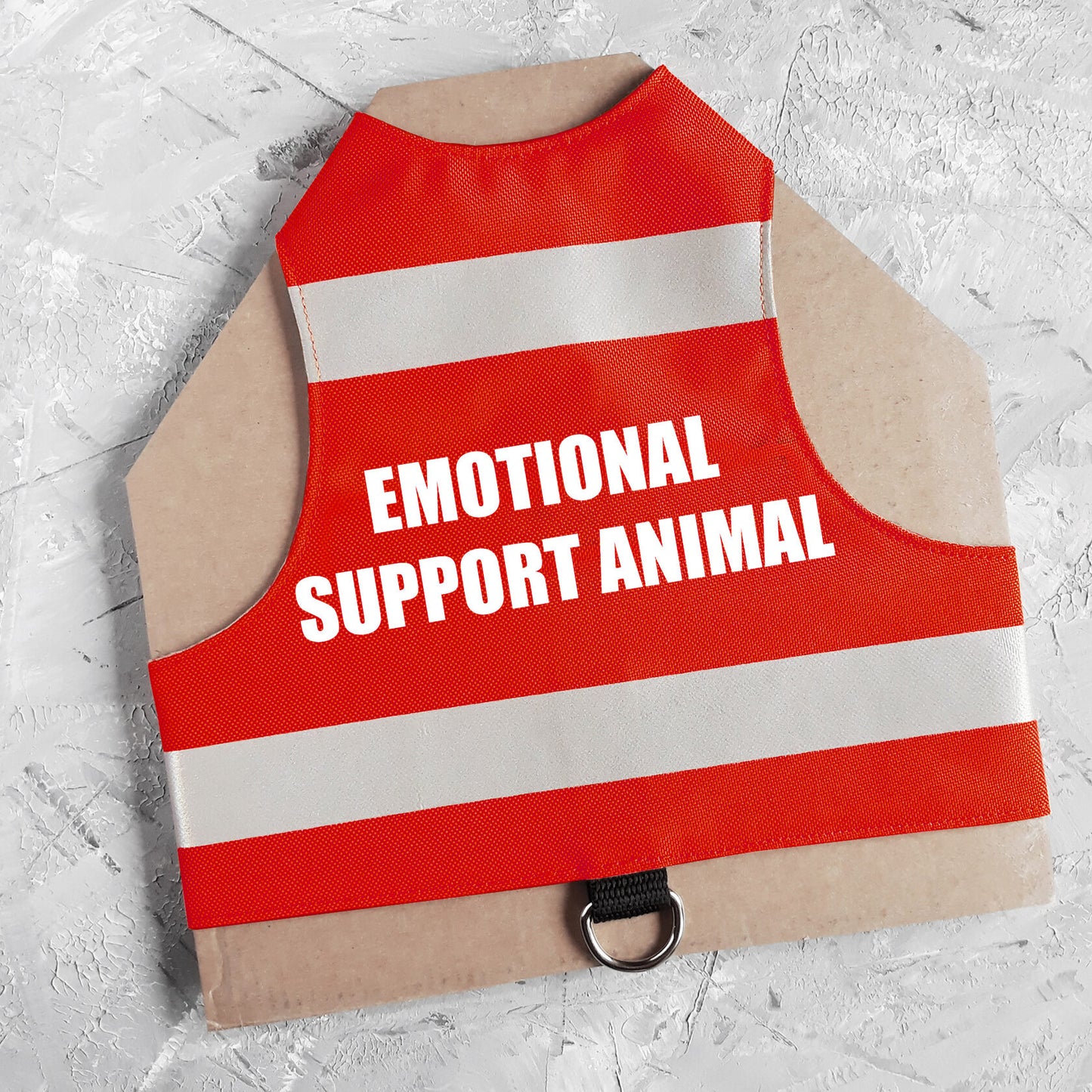 EMOTIONAL SUPPORT ANIMAL. Water-repellent Safety Cat Harness with reflective stripes