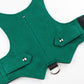 Difficult to escape green cat harness. Christmas vest